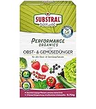 Substral Performance Organics Obst & Gemüse Dünger, natürlicher Lanzeitdünger, 3 Monate Langzeitwirkung, 750g