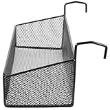 SAFIGLE Praktischer Hängender Drahtkorb Klein aus Metall mit Haken Aufbewahrungskorb für Bad Küche Handtuch Organizer und Kleinigkeitenhalter für Studenten Wohnheim