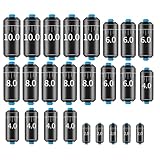 SIRLOMU 25Stück Angelgewichte Kit, Angeln Angel Bleie Set, Abnehmbare Angelgewichte, Laufblei Angeln Set (5 Größen: 2g,4g, 6g,8g, 10g)