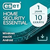 ESET HOME Security Essential 2024 | 10 Geräte | 1 Jahr | inklusive Sicheres Banking & Surfen, Sicheres Heimnetzwerk, Webcam-Schutz | Windows, macOS und Android | Aktivierungscode per E-Mail