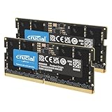 Crucial DDR5 RAM 32GB Kit (2x16GB) 5600MHz SODIMM, Arbeitsspeicher für Laptop/Notebook, Mini PC (auch 5200MHz / 4800MHz) CL46 - CT2K16G56C46S5