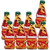 Develey – TexMex Salsa Sauce – 8er Pack (8 x 250ml) – Scharf-ruchtig mit Jalapeño-Chili