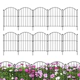 Dekorativer Gartenzaun – Moderne, elegante Terrassenpaneele, Haustierbarriere, schwarzes Eisen-Gartenzaun, einfaches Montageset, hält kleine Tiere fern und betont Rasenkanten im Außenbereich