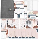 BIROYAL Geld Sparen Challenge Buch mit 6 Sparchallenge - A6 Budget Planner Deutsch - Spar Challenge Budgetplaner mit 7 BudgetSheet, 7 Kategorien, 8 Hüllen, 1 Budgetübersicht & Bargeld Tracker