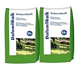 Hamann Mercatus GmbH 2x25 kg Dolomitkalk Rasenkalk - Zur Vorbeugung von Moosbildung im Rasen mit Calcium und viel Magnesium