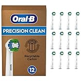 Oral-B Precision Clean Aufsteckbürsten für elektrische Zahnbürste, 12 Stück, mit CleanMaximiser-Borsten für optimale Zahnpflege, briefkastenfähige Verpackung