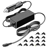 KFD 90W 12V-24V Universal KFZ Ladekabel Netzteil Laptop Auto Ladegerät DC Adapter für Lenovo IBM Asus Acer HP Dell Sony Samsung Fujitsu Toshiba Delta LG Medion MSI Notebook Car Charger mit 14 Steckers