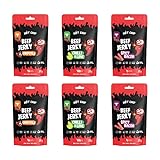 Hot Chip Jerky Chilli & Lime - 20 x 25g Multipack - Snack mit Chili und Limette - Ideal für Unterwegs - Herzhaft & Würzig - Scharfes Trockenfleisch - Rindfleisch Jerky - Chili Limetten Geschmack