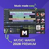 MUSIC MAKER 2026 Premium – Music made easy | Audio Software | Musikprogramm | für Windows 10/11 | 1 PC- Download-Lizenz