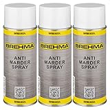 BREHMA 3X Antimarderspray Marderschreck Marder Spray Marderabwehr 400ml