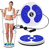 Nizirioo Twist Waist Disc, Taille Drehscheibe Hüfttrainer, Twist Waist Disc Mit Zugseil, Bauchtrainer Drehscheibe Aerobic-Training Für Fußmassage Taille Übung Wackelbrett Drehplatte Ideal Für Zuhause