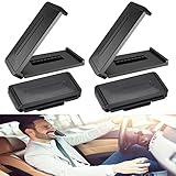 LAISHUNHE 4er Set Verstellbar Auto Sicherheitsgurt Auto Seat Belt Clips Riemen Positionierer Gürtel Skid Clips Entspannen Schulter Hals Schwarz 67x33x12mm