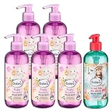 Balea 6 Set: 5 x Flüssigseife, milde Seife fluffy sunshine, 5 x 300 ml + 1 x Milde Seife I'm not like the Otters, 1 x 300 ml