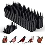 Kliplinc 12 St¨¹ck Vogelspikes f¨¹r Den Au?enbereich Vogelabwehrspikes Schwarz f¨¹r Kleine Rotkehlchen, Tauben, Eichh?rnchen, Waschb?Ren, Kr?Hen und Katzenabwehr