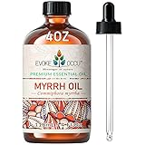 EVOKE OCCU Myrrhe Ätherisches öl 4 FL Oz, Reines & Natürliches Myrrhenöl für Aromatherapie Diffusor, Luftbefeuchter, Massage, Herstellung von Seifen und Duftkerzen - 118ml