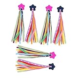 LOORGVEL 3Paare Quaste Bänder für Kinderfahrräder und Roller Farbenfrohe Streamer für Lenkerdekoration für Spaß Beim Radfahren und Skaten Anzubringen