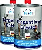 plid® Terpentinersatz 2L [REINIGUNGS - UND VERDÜNNUNGSMITTEL] - hochwertiges Reinigungsmittel für Farb - und Schmutzfleck Entfernung - Verdünner für Öl - und Kunstharzlacke - Pinselreiniger