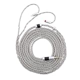 Linsoul Tripowin Zonie IEM-Kabel, 2m Langes, 16-adriges Versilbertes Ohrhörer Kopfhörerkabel, In-Ear-Monitor-Kabel für Audiophile Musiker(0,78mm 2pin)