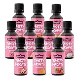 GymQueen Tasty Drops, 10er Probierset, Flavour Drops ohne Kalorien, 10x30ml