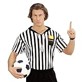 W WIDMANN MILANO Party Fashion - Kostüm Schiedsrichter, T-Shirt, Fußball, Faschingskostüm