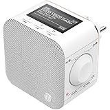 Hama Steckdosenradio DAB+/DAB Digitalradio klein (Plug in Radio mit DAB/DAB Plus/FM/Bluetooth/AUX, Radio-Wecker, beleuchtetes Display, geeignet für die Steckdose) Steckdosen-Radio weiß 00054871