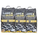 27kg Long Glow Premium Grillbriketts Kohle Manufaktur Grillbrikett Premium Grill Brikett Holz Kohle Lange Brenn-& Glutdauer 4h Grillbriketts 100% Made in Germany Energie Kienbacher