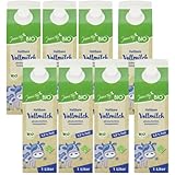 Jeden Tag H-Milch 3,8 % Fett 1 L – haltbare Vollmilch für vollen Geschmack, 8 Er