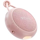 Sweety Fox White Noise Machine Baby - Rosa - Einschlafhilfe Babys, Wiegenlied Baby, Nachtlicht und Weißes Rauschen Baby, 15 Klänge, USB Aufladbar