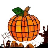 Miyanvuo Halloween Kürbisse,Kürbis Lichtdekorationen - Batteriebetriebene Beleuchtung Für Innen Außen Herbst Tisch Deko Wohnzimmer Badezimmer