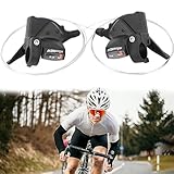 Schalthebel Shifter 3x8 24Gang Schalthebel mit Bremshebel, Bicycle Gear Lever Rennrad Bremshebel mit Ganganzeige, für Mountainbike für Fahrräder Rennrad Mountainbike City Bike Faltrad