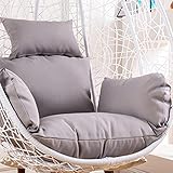 Hängesessel Kissen - Ersatzkissen für Outdoor Schaukelstuhl, abnehmbar & waschbar, perfekt für Hängekorb Schaukel auf der Terrasse, wasserdicht und langlebig