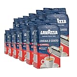 Lavazza Kaffee Crema E Gusto, gemahlen, geeignet für Mokka Herdkanne, 12 Pack, 12 x 250g