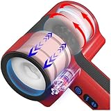 Masturbieren für Männer Elektrisch, Doppelhülle mit Stoß Rotation Vibration Sex Spielzeug für die Männer, Blowjob Taschenmuschi Sexmaschine Masturbator Realistisch, YAWNSHE Penis Vibrator Sexspielzeug