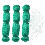 Anpro Vogelschutznetz 2 x 10 m，3 Stück Vogelabwehrnetz，Vogelnetze，Vogelabwehr Laubschutznetz，1,5x1,5 cm Löcher