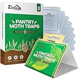 ZIDINA Pantry Moth Traps 8 Pack – Glue Traps with Pheromones for Pantry Moths, High Performance & Long Term Protection – Safe, Non Toxic Defense for Kitchen & Cabinet Infestations