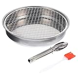 BESTonZON 1 Satz Einweg Grill Set Tragbarer Holzkohlegrill für Camping Partys Rauchfreies Bbq Grill Zubehör zu Verwenden Entsorgen