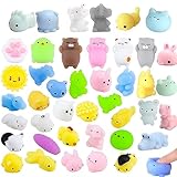 40 Stück Mochi Squishy, Squeeze Toy Set, Niedlich Squishies Fidget Toys Anti Stress Spielzeug,für Kinder Erwachsene, Ostereier, Stressabbau,Geschenktüten für Klassenzimmerpreise