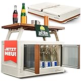 VANDRIX Campingschrank faltbar mit Tischfunktion – Ultraleicht (3,9 kg), in 1 Min. aufgebaut, wetterfest, 20 kg Traglast, stabil auf Sand/Kies, ideal für Vanlife, Zelt & Outdoor Reisen
