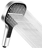 Duschkopf Wassersparend mit Stopptaste, Duschkopf Regendusche mit 7 Strahlarten, Handbrause, Sparduschkopf, Regendusche Duschkopf Druckerhöhend, Gross Duschbrause, Shower Head Chromoberfläche