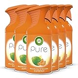 Air Wick PURE Mandarine & Limette – Aromatisch-frisches Duftspray geruchsneutralisierend & ohne feuchten Niederschlag – Duft: Mandarine & Limette – 6 x 250 ml