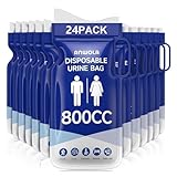 ANWOLA Tragbares Urinal für Männer, Einweg-Urinbeutel mit Griff, Notfall-Toilettenbeutel, Reise-Urinal für Männer, Frauen, Schwangere, Patienten, Kinder, Reisen, Auto, Camping, Wandern (12, blau)