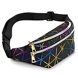 MEELOTOP Bauchtasche Damen Gürteltasche PU Leder Hüfttasche Wasserdicht Laufgürtel Mädchen Handytasche Umhängetaschen für Alltag Wandern Sport Reisen Gürteltasche Urlaub (Schwarz)