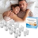 Schnarchstopper, Anti Schnarch Nasenspreizer, gegen Schnarchen Verhindern Nasenklammer Schnarchen Stopper Nase Dilator Anti Snoring, Besser schlafen, Besser atmen [2 Stile 4 Größen]