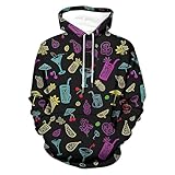 Cexiakong Hoodie Herren 3D Bedrucktes Kapuzenpullover Bequem Weich Sweatshirt Fashion Streetwear Hip Hop Paar Sweatjacke Langarm Kapuzenpulli Casual Hoody Mit Kordelzug Und Taschen Hooded