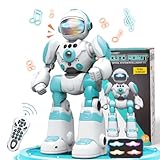 VATOS Ferngesteuertes Roboter Spielzeug für Kinder, RC-Roboter mit Sprachwechsler und Rekorder, programmierbare Handbewegung vom Typ C zum Aufladen, Geschenk für Jungen und Mädchen