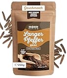 Long Pfeffer Monte Nativo (250g) - Langer Pfeffer ideal zum Kochen - Langpfeffer ganz - 100% naturreine lange Pfefferkörner - Für Pfeffermühle