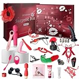 BDSMYEE Deluxe erotischer Valentinstag Set Geschenk für sie mit 24 Sex Spielzeug für Paare,Sex Toyset für Paar Set Sexspielzeuge für Paare Sex,Sex Spielzeug ab 18 für Paare extrem (Rosarot)