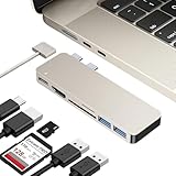 iMounts USB C hub MacBook Air Polarstern - HDMI, Thunderbolt, USB3.0, SD-Kartenleser für MacBook Air M2/M3/M4 (Starlight)