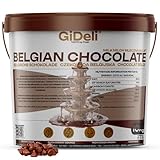 GiDeli Belgische Schokolade 10kg in Eimer - Pralinen Chips, Schokodrops - Vollmilch-Kuvertüre - Perfekt für Schokofondue, Backen, schokobrunnen, Desserts & Glasuren