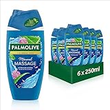 Palmolive Duschgel Thermal SPA Mineral Massage 6x250 ml - Duschgel mit Meersalz, Aloe - Extrakt & ätherischem Öl